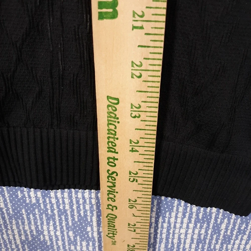 Lululemon Hoodie Womens XS Black Knit Textured Pullover Raglan Workout